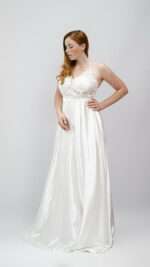 Sukienka ślubna   Satyna