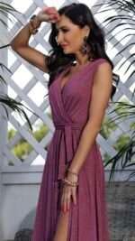 Sukienka Elizabeth Salma Maxi brokat - obrazek 3