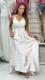 Sukienka ślubna satyna - obrazek 5