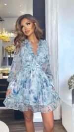 Sukienka Pretty Women  Sophia niebieska - obrazek 2